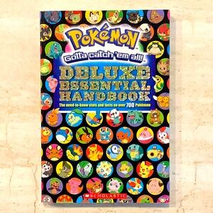 Pokemon Deluxe Essential Handbook Book Stats & Facts Guide 2015 Scholastic
